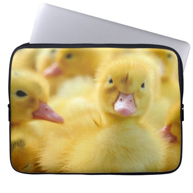 Cutest Baby Animals | Baby Duck Group Laptop Sleeve (Front)