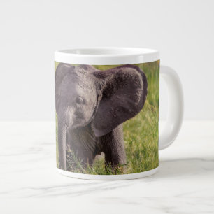 Cutest Baby Animals Baby Elephant Kenya Africa Large Coffee Mug