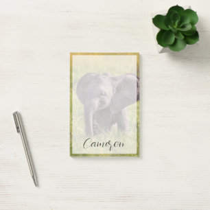 Cutest Baby Animals Baby Elephant Kenya Africa Post-it Notes