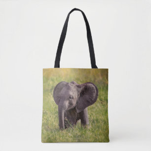 Cutest Baby Animals   Baby Elephant Kenya Africa Tote Bag