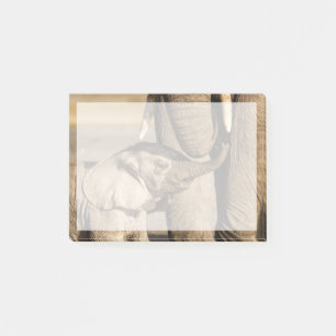 Cutest Baby Animals Baby Elephant & Mama Post-it Notes