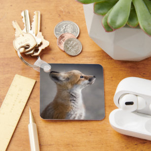Cutest Baby Animals   Baby Fox Portrait Key Ring