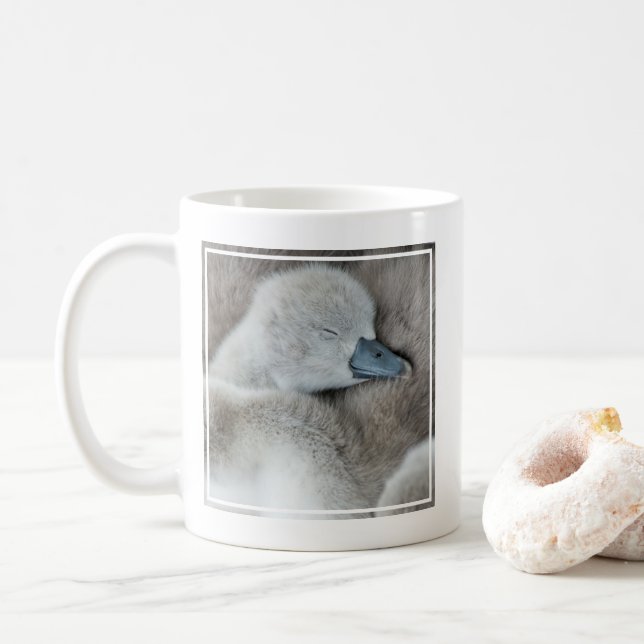 Cutest Baby Animals | Baby Mute Swan Coffee Mug (With Donut)