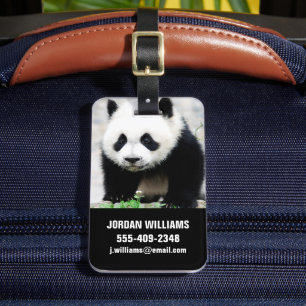 Cutest Baby Animals Baby Panda Bear Luggage Tag