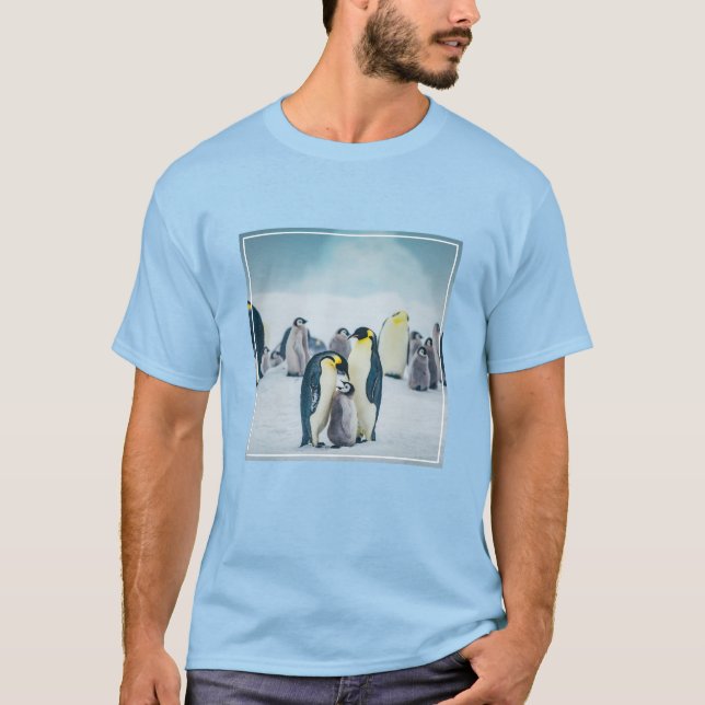 Cutest Baby Animals | Baby Penguin Feeding T-Shirt (Front)
