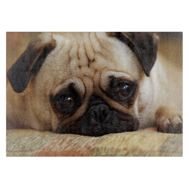 Cutest Baby Animals | Baby Pug Puppy Cutting Board (Front)