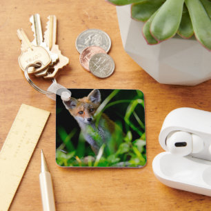 Cutest Baby Animals Baby Red Fox Key Ring