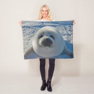 Cutest Baby Animals   Baby Seal Fleece Blanket