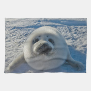 Cutest Baby Animals Baby Seal Tea Towel