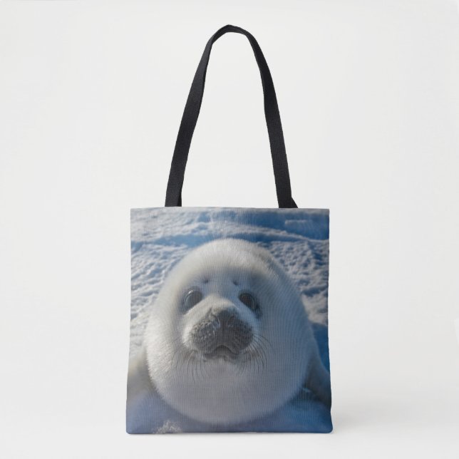 Cutest Baby Animals | Baby Seal Tote Bag (Front)