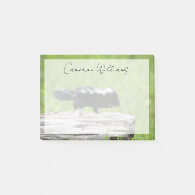 Cutest Baby Animals | Baby Skunk Post-it Notes (Front)