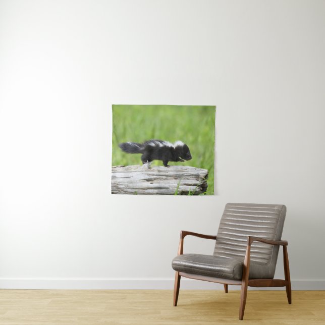 Cutest Baby Animals | Baby Skunk Tapestry (In Situ (Horizontal))