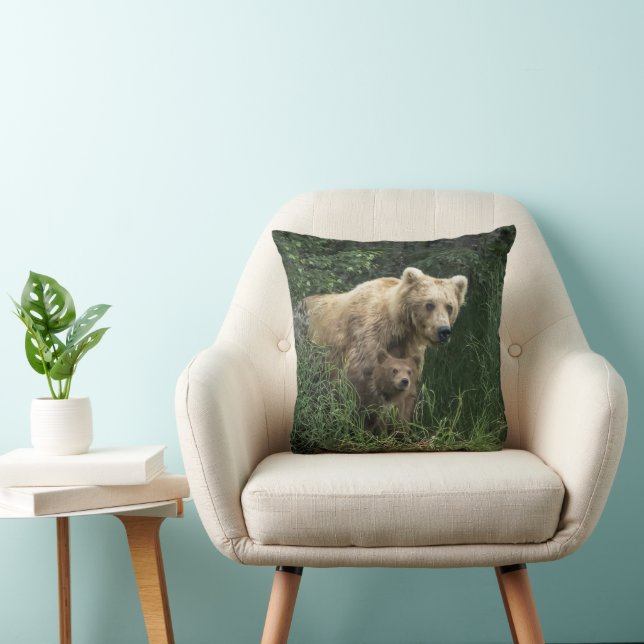 Cutest Baby Animals | Bear Mama Bear & Her Cubs Cushion (Chair)