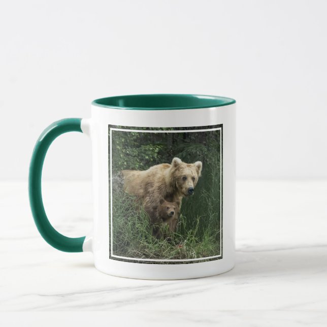 Cutest Baby Animals | Bear Mama Bear & Her Cubs Mug (Left)