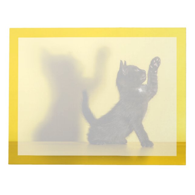 Cutest Baby Animals | Black Cat Playing Notepad (Front)