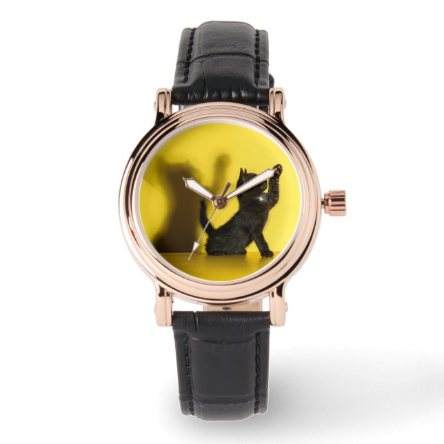 Cutest Baby Animals | Black Cat Playing Watch (Front)