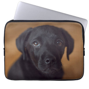 Cutest Baby Animals   Black Labrador Puppy Laptop Sleeve