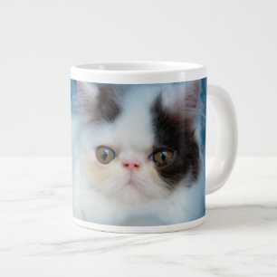 Cutest Baby Animals Black & White Kitten Large Coffee Mug