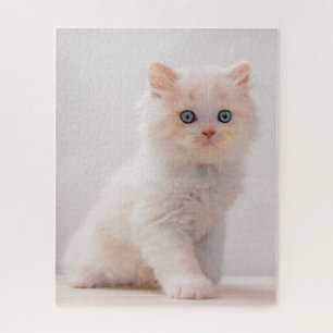 Cutest Baby Animals Blue Eye Kitten Jigsaw Puzzle