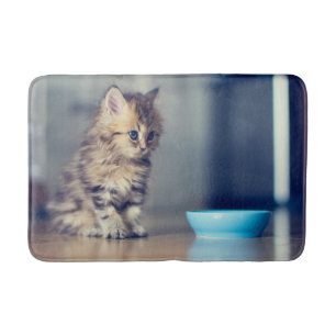 Cutest Baby Animals Blue-eyed Persian Kitten Bath Mat