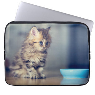 Cutest Baby Animals Blue-eyed Persian Kitten Laptop Sleeve