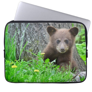 Cutest Baby Animals   Brown Bear Cub Laptop Sleeve