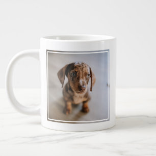 Cutest Baby Animals   Brown Dachshund Puppy Large Coffee Mug