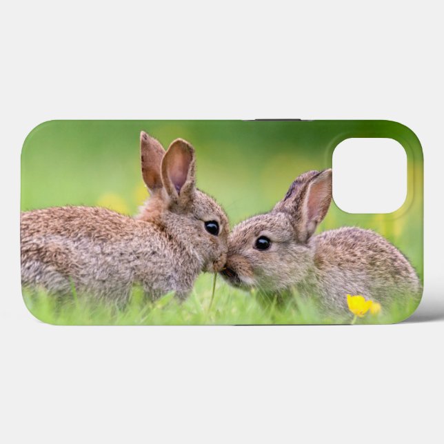 Cutest Baby Animals | Bunny Kiss Case-Mate iPhone Case (Back (Horizontal))