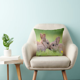 Cutest Baby Animals   Bunny Kiss Cushion