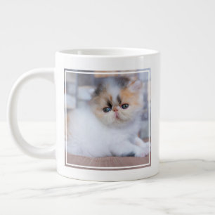Cutest Baby Animals   Calico Persian Kitten Large Coffee Mug