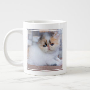 Cutest Baby Animals   Calico Persian Kitten Large Coffee Mug