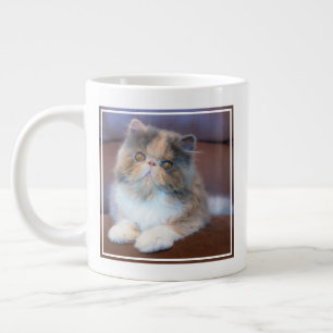 Cutest Baby Animals Calico Persian Kitten Large Coffee Mug