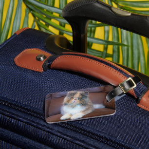 Cutest Baby Animals Calico Persian Kitten Luggage Tag