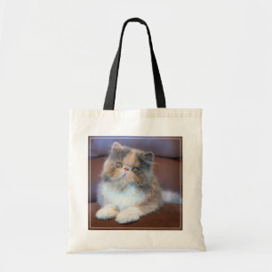 Cutest Baby Animals Calico Persian Kitten Tote Bag