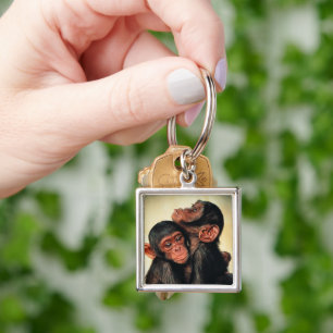 Cutest Baby Animals   Chimpanzee Hug Key Ring