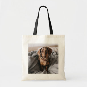 Cutest Baby Animals   Chocolate Dapple Dachshund Tote Bag