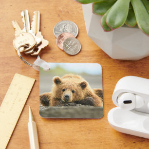 Cutest Baby Animals   Coastal Brown Bear Cub Key Ring