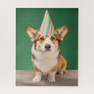 Cutest Baby Animals Corgi Birthday Puppy Jigsaw Puzzle