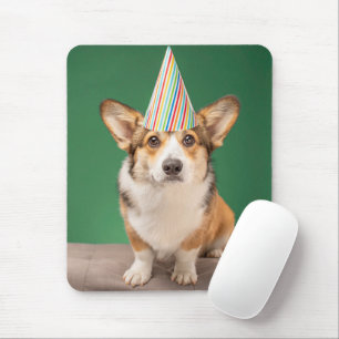 Cutest Baby Animals Corgi Birthday Puppy Mouse Pad