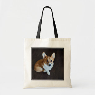 Cutest Baby Animals   Corgi Looking Up Tote Bag