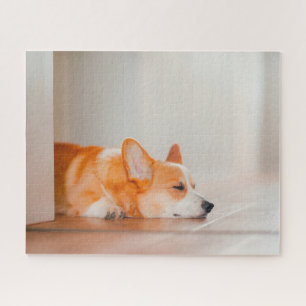 Cutest Baby Animals Corgi Sleeping Jigsaw Puzzle