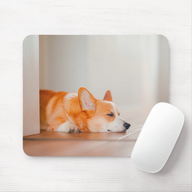 Cutest Baby Animals | Corgi Sleeping Mouse Pad (With Mouse)
