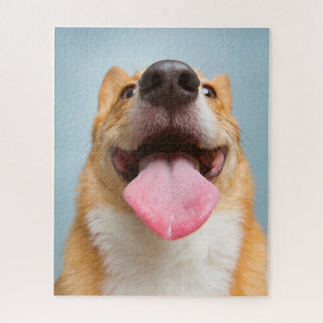 Cutest Baby Animals | Corgi Tongue Jigsaw Puzzle (Vertical)