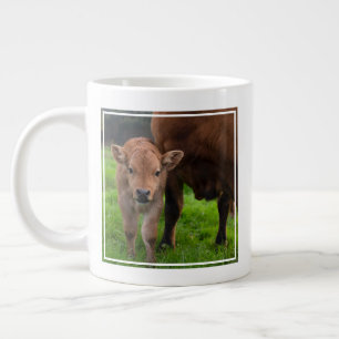 Cutest Baby Animals Cow & Calf Large Coffee Mug
