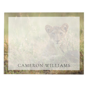 Cutest Baby Animals Cute Baby Lion Cub Notepad
