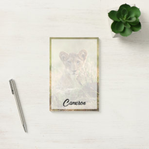 Cutest Baby Animals Cute Baby Lion Cub Post-it Notes