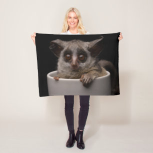 Cutest Baby Animals Cute Bushbaby Fleece Blanket