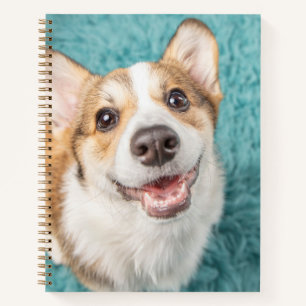 Cutest Baby Animals   Cute Corgi Puppy Smile Notebook