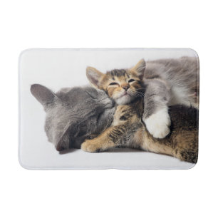 Cutest Baby Animals Cute Kitten Hug Bath Mat