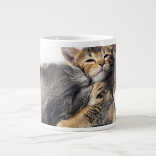 Cutest Baby Animals Cute Kitten Hug Large Coffee Mug
